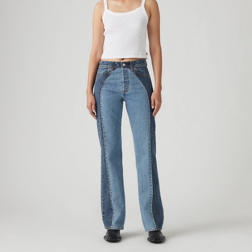 Levi_s Wedgie Bootcut Western Women_s Jeans Color Practically Pieced - Picture 1 of 4